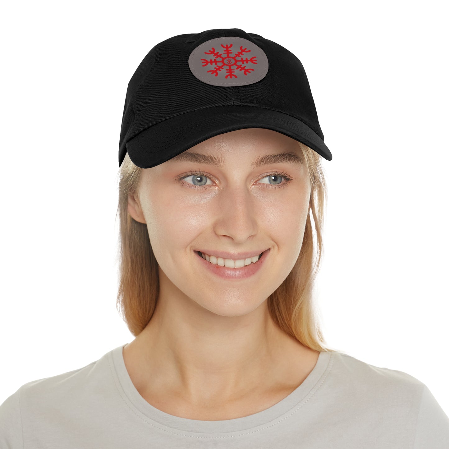 Helheim Hat with Leather Patch (Round)