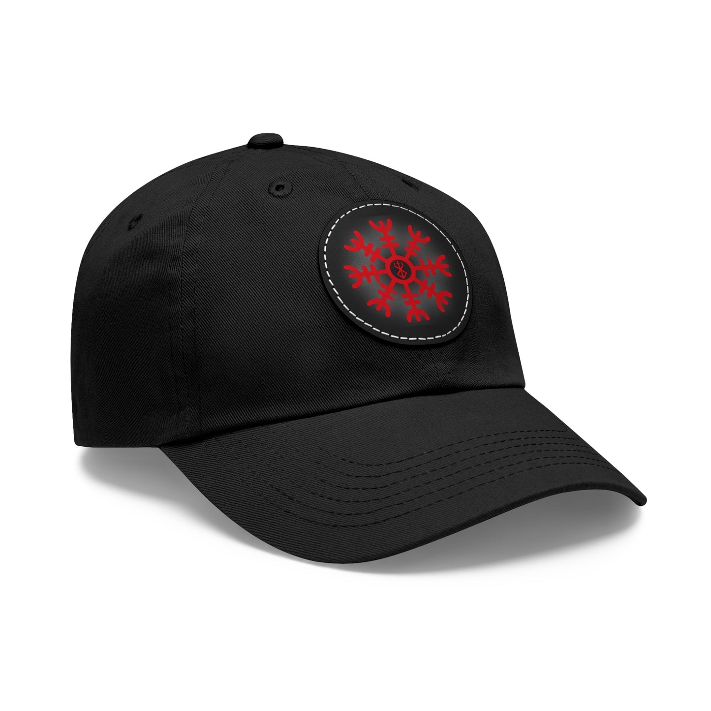 Helheim Hat with Leather Patch (Round)