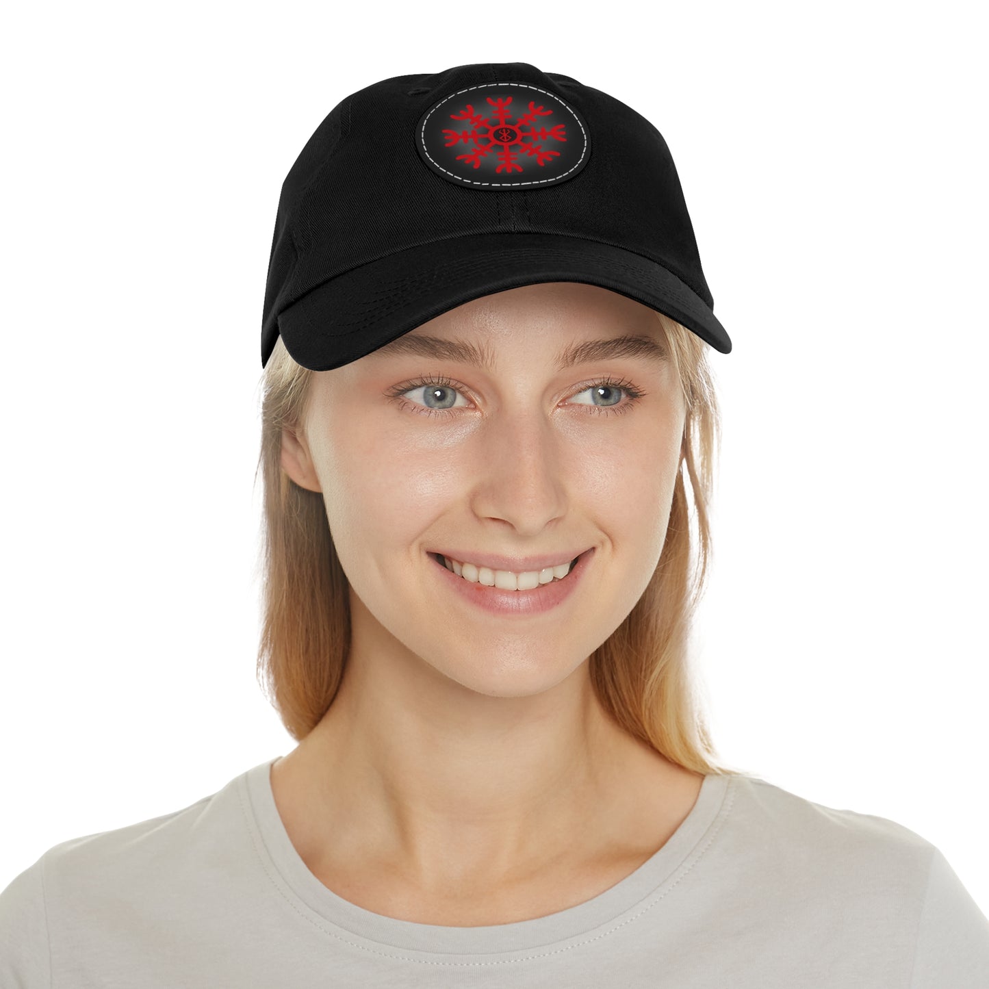 Helheim Hat with Leather Patch (Round)