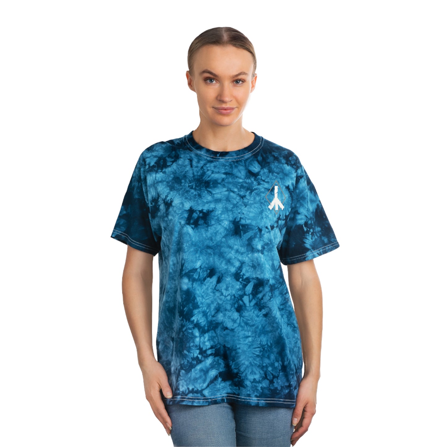 Tie-Dye Tee, Crystal with Helheim Logo